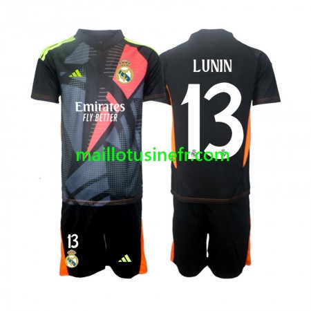 Maillot de Foot Real Madrid Andriy Lunin 13 Extérieur Gardien 2024-25 - Enfant